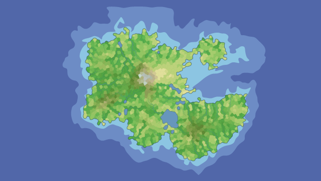 polygonal enhanced biomes map